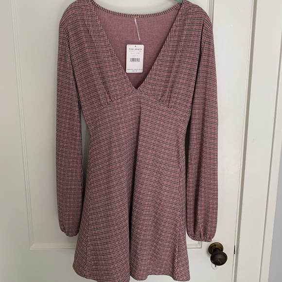 NWT Free People Long Sleeve Mini Dress - Picture 1 of 5